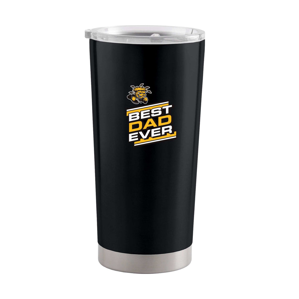 Wichita State 20oz Best Dad Ever Stainless Tumbler - Logo Brands - Flyclothing LLC