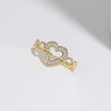 925 Sterling Silver Heart Ring - Trendsi - Flyclothing LLC