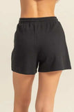 HYFVE Drawstring Waffle Knit Front Pocket Shorts - Trendsi - Flyclothing LLC