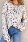 Twisted Confetti Boat Neck Sweater - Trendsi - Flyclothing LLC
