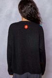 POL Button Down Diamond Pattern Round Neck Cardigan - Trendsi - Flyclothing LLC