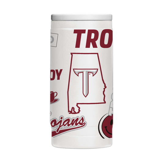 Troy 12oz Native Powdercoat SlimCan Coolie - Logo Brands - Flyclothing LLC