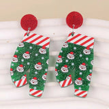 Christmas Holiday Santa Dangle Earrings - Trendsi - Flyclothing LLC