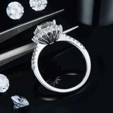 2 Carat Moissanite 925 Sterling Silver Ring - Trendsi - Flyclothing LLC
