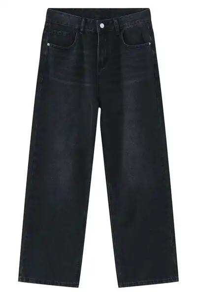 Baggy Jeans with Pockets - Trendsi - Flyclothing LLC