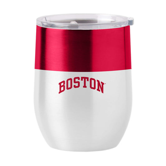 Boston University 16oz Colorblock Stainless Curved Beverage - Logo Brands - Flyclothing LLC