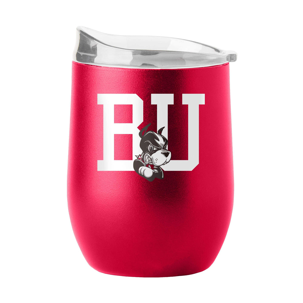 Boston University 16oz Flipside Powder Coat Curved Bev - Logo Brands - Flyclothing LLC