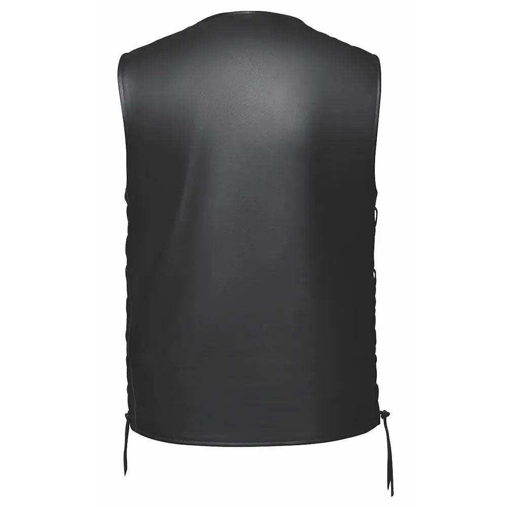 Blackhills - Mens Ultra Leather Vest - Unik Just for Bikers - Flyclothing LLC