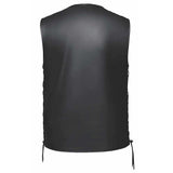 Blackhills - Mens Ultra Leather Vest - Unik Just for Bikers - Flyclothing LLC