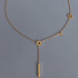 Titanium Steel Letter Necklace - Trendsi - Flyclothing LLC