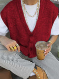 Button-Front Sweater Vest - Trendsi - Flyclothing LLC