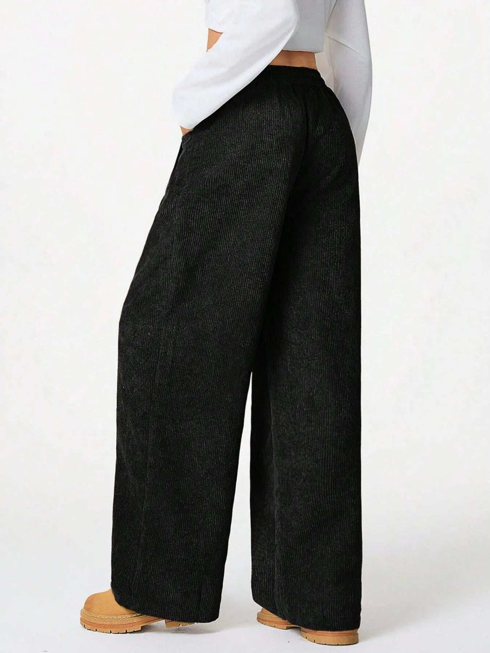 Drawstring Wide Leg Pants - Trendsi - Flyclothing LLC