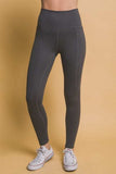 Love Tree High Waist Leggings with Side Pockets - Trendsi - Flyclothing LLC