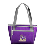 James Madison Crosshatch 16 Can Cooler Tote - Logo Brands - Flyclothing LLC