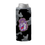 James Madison Black Camo 12oz Slim Can Coolie - Logo Brands - Flyclothing LLC