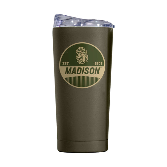James Madison 20oz Olive Badge Powder Coat Tumbler - Logo Brands - Flyclothing LLC