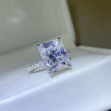 5 Carat Moissanite Zircon 925 Sterling Silver Ring - Trendsi - Flyclothing LLC