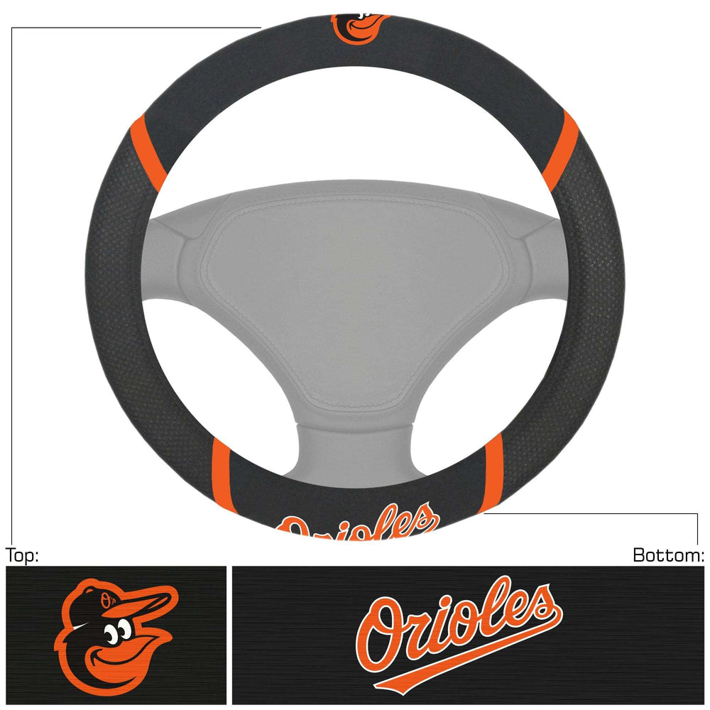 Baltimore Orioles Embroidered Steering Wheel Cover - Baltimore Orioles - Flyclothing LLC