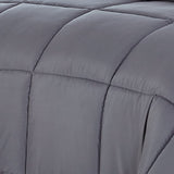 Dark Gray Queen Polyester Thread Count Down Alternative Comforter - Homeroots - Flyclothing LLC