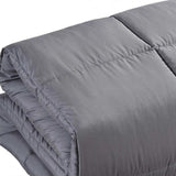 Dark Gray California King Polyester Thread Count Down Alternative Comforter - Homeroots - Flyclothing LLC