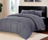 Dark Gray California King Polyester Thread Count Down Alternative Comforter - Homeroots - Flyclothing LLC