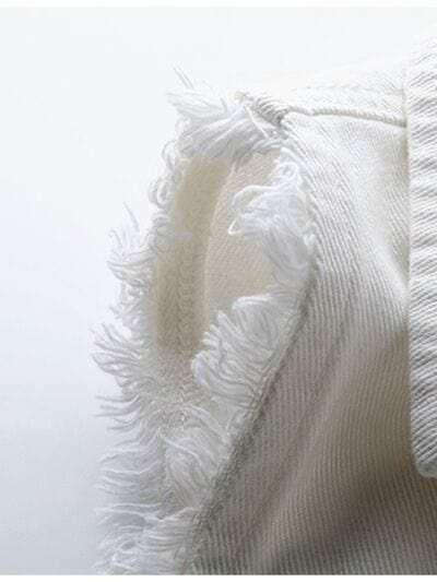 Full Size Button Down Raw Hem Sleeveless Denim Jacket Plus Size - Trendsi - Flyclothing LLC