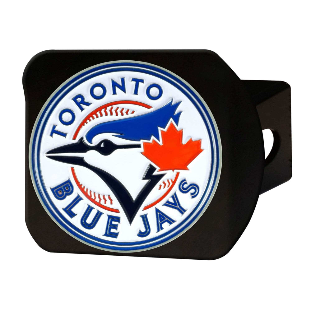 Toronto Blue Jays Black Metal Hitch Cover - 3D Color Emblem - Toronto Blue Jays - Flyclothing LLC