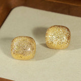 Gold-Plated Geometric Stud Earrings - Trendsi - Flyclothing LLC