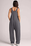 Lovelet V-Neck Wide Strap Overalls - Trendsi - Flyclothing LLC