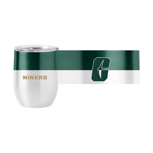 UNC Charlotte 16oz Colorblock Stainless Curved Beverage - Logo Brands - Flyclothing LLC