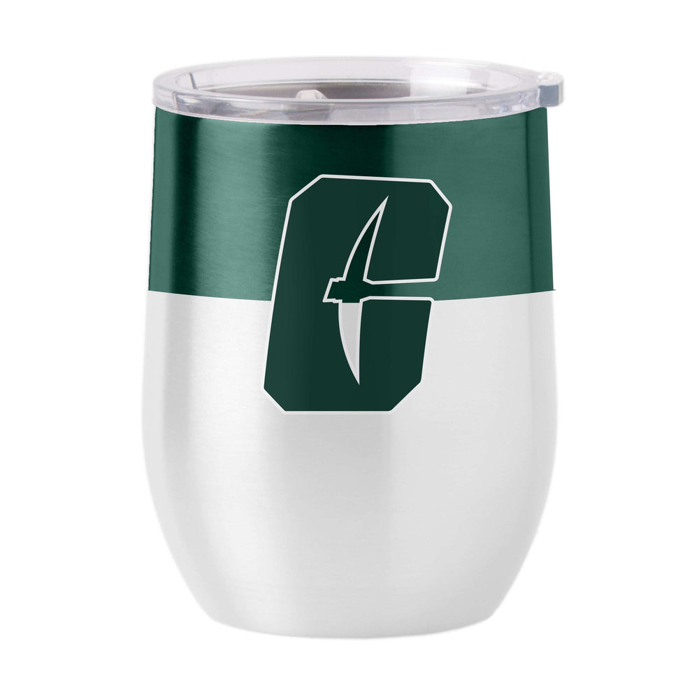 UNC Charlotte 16oz Colorblock Stainless Curved Beverage - Logo Brands - Flyclothing LLC