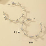 Butterfly Vine Hoop Earrings - Trendsi - Flyclothing LLC