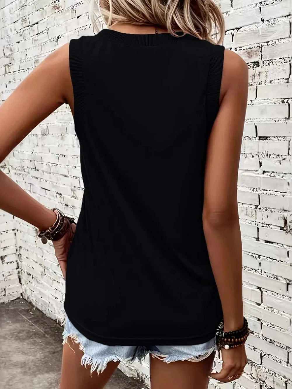 V-Neck Tank - Trendsi - Flyclothing LLC