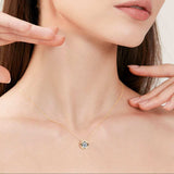 1 Carat Moissanite 925 Sterling Silver Necklace - Trendsi - Flyclothing LLC