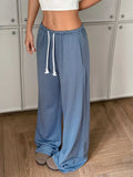 Drawstring Wide Leg Pants - Trendsi - Flyclothing LLC