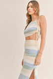 MABLE Striped Knit Cami and Midi Skirt Set - Trendsi - Flyclothing LLC