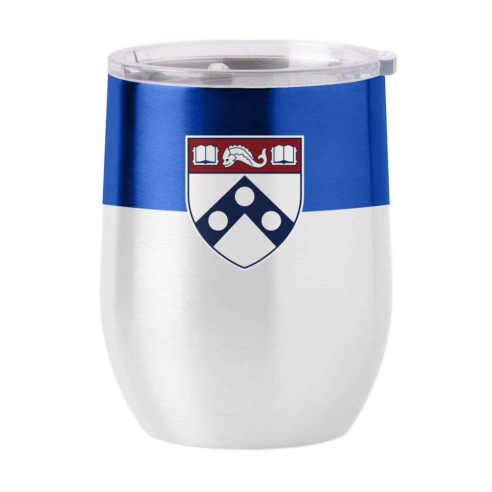 Penn 16oz Colorblock Stainless Curved Beverage - Logo Brands - Flyclothing LLC
