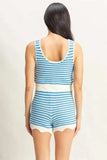 HYFVE Striped Cropped Tank and Shorts Set - Trendsi - Flyclothing LLC