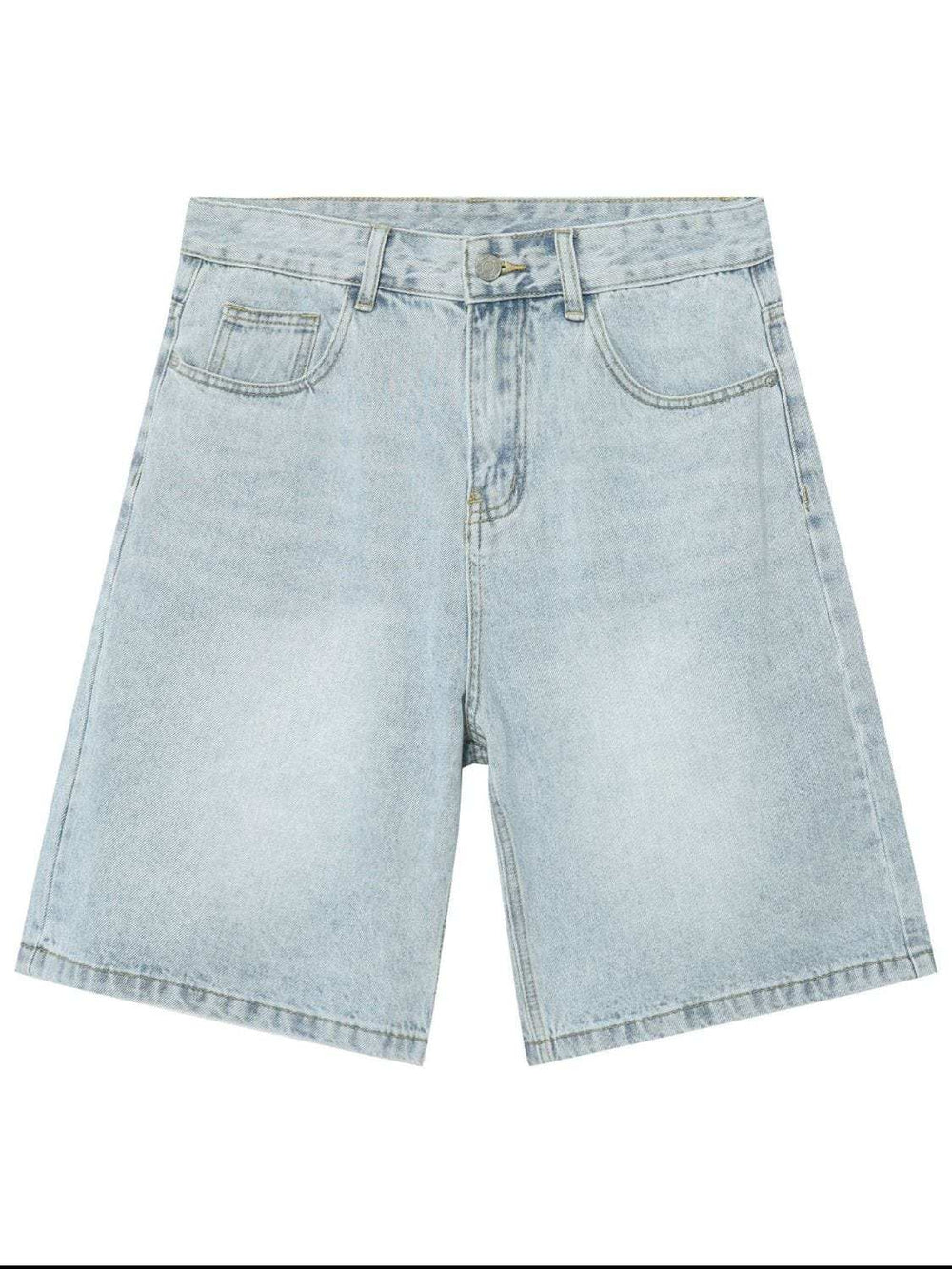 Men's Washed Denim Shorts with Pockets - Trendsi - Flyclothing LLC