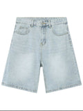Men's Washed Denim Shorts with Pockets - Trendsi - Flyclothing LLC