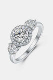 1 Carat Moissanite 925 Sterling Silver Ring - Trendsi - Flyclothing LLC