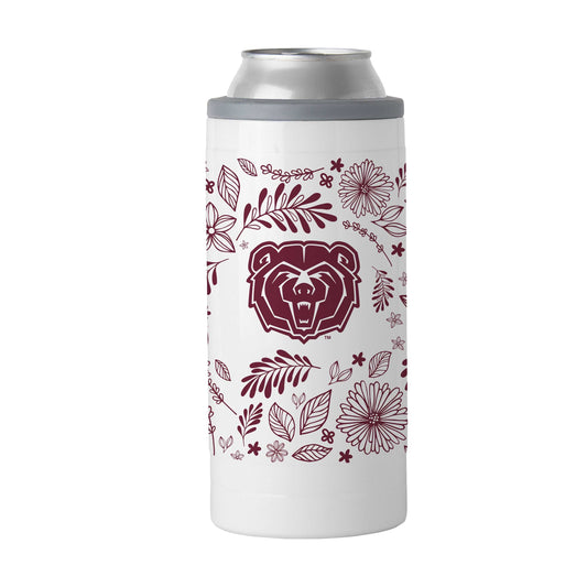Missouri State 12oz Botanical Slim Can Coolie - Logo Brands - Flyclothing LLC