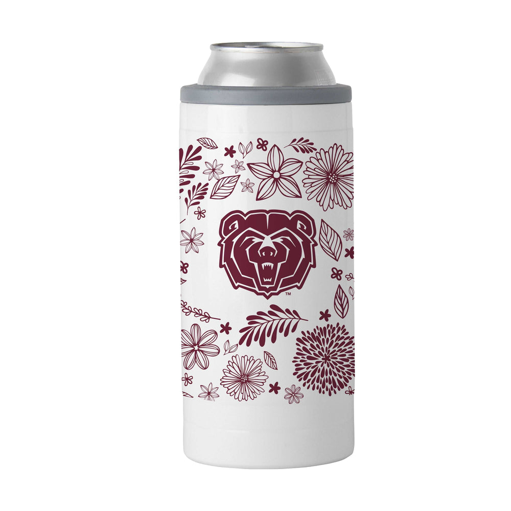 Missouri State 12oz Botanical Slim Can Coolie - Logo Brands - Flyclothing LLC