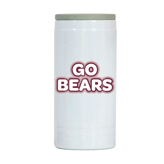 Missouri State 12oz Bubble Iridescent Slim Coolie - Logo Brands - Flyclothing LLC