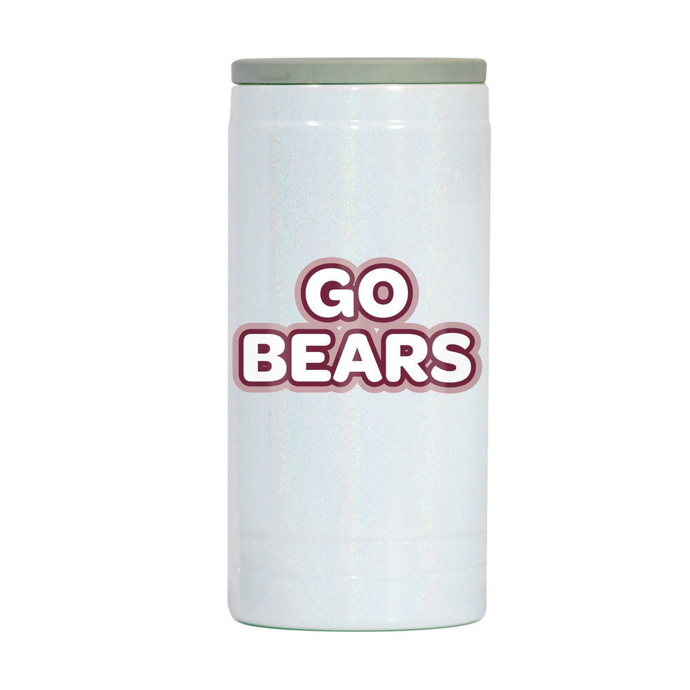 Missouri State 12oz Bubble Iridescent Slim Coolie - Logo Brands - Flyclothing LLC