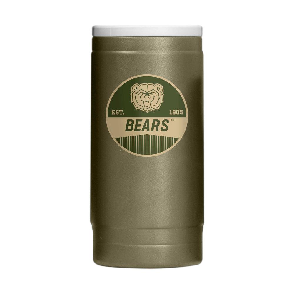 Missouri State 12oz Badge Powdercoat SlimCan Coolie - Logo Brands - Flyclothing LLC