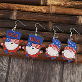 2 Pair Acrylic Gnome Earrings - Trendsi - Flyclothing LLC
