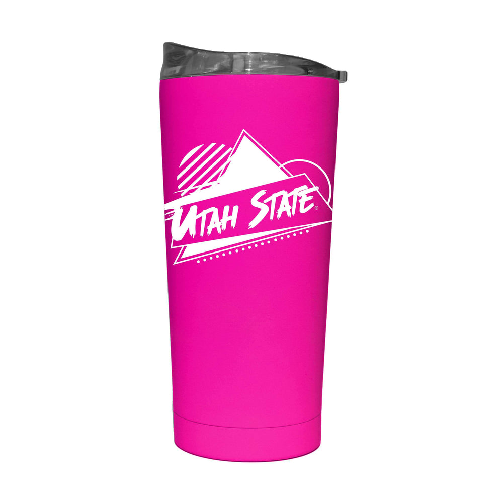 Utah State 20oz Electric Rad Soft Touch Tumbler - Logo Brands - Flyclothing LLC
