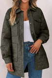 Snap Down Collared Winter Coat - Trendsi - Flyclothing LLC
