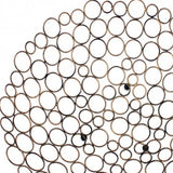 19" Bronze Metal Round Centerpiece Bowl - Homeroots